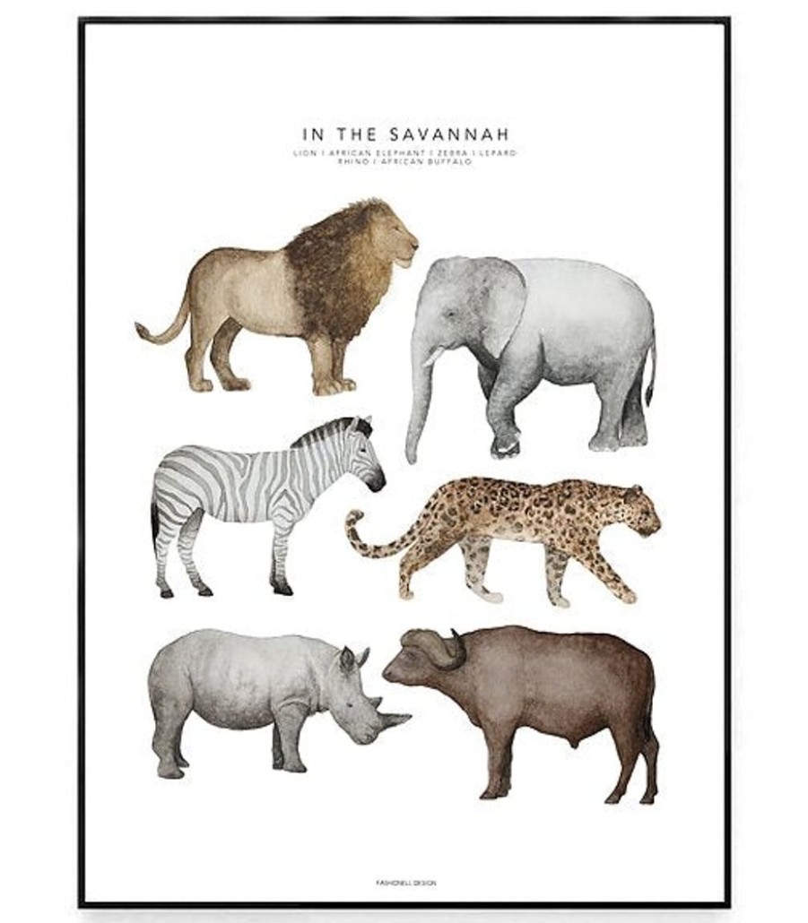 Nursery Fashionell | Poster - In The Savannah