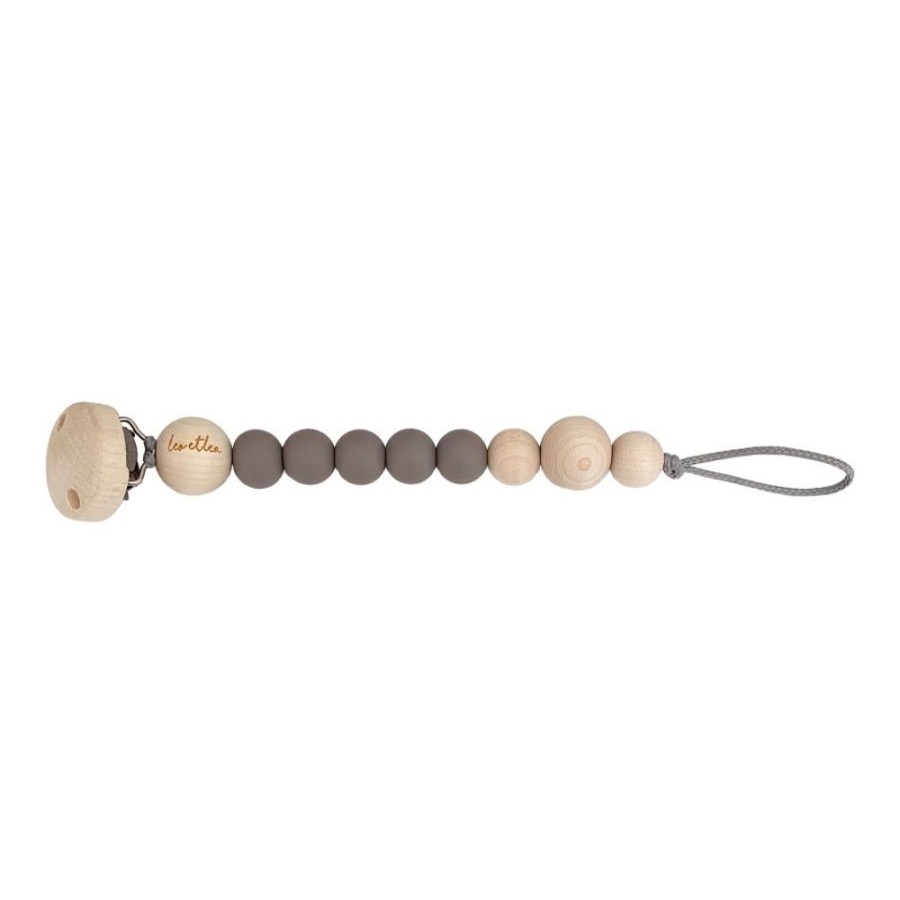 Eat Leo et Lea | Pacifier Clip - Taupe