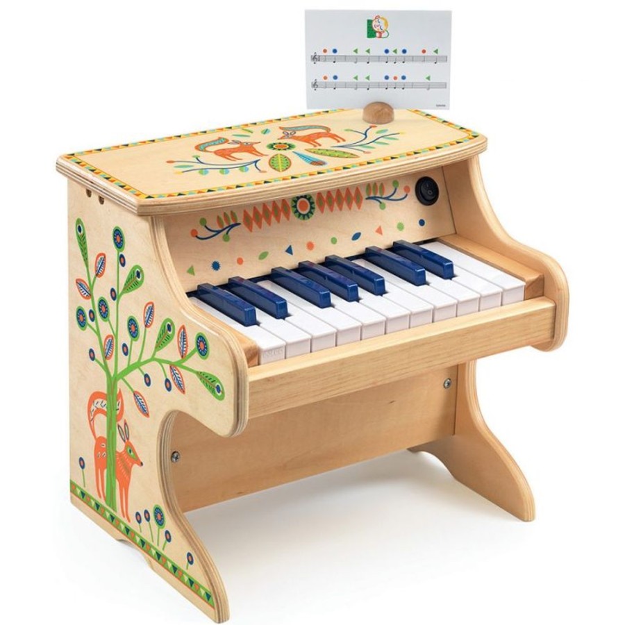 Play Djeco | Electronic Wooden Piano - Animambo