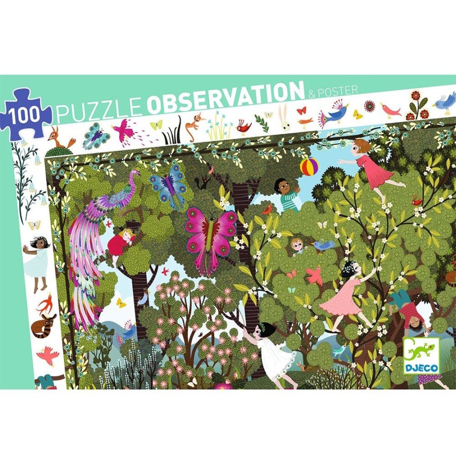 Play Djeco | Observation Puzzle - Garden Playtime