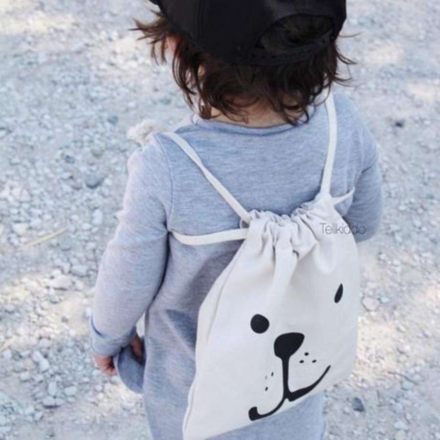 Nursery Tellkiddo | Small Fabric Bag - Bear