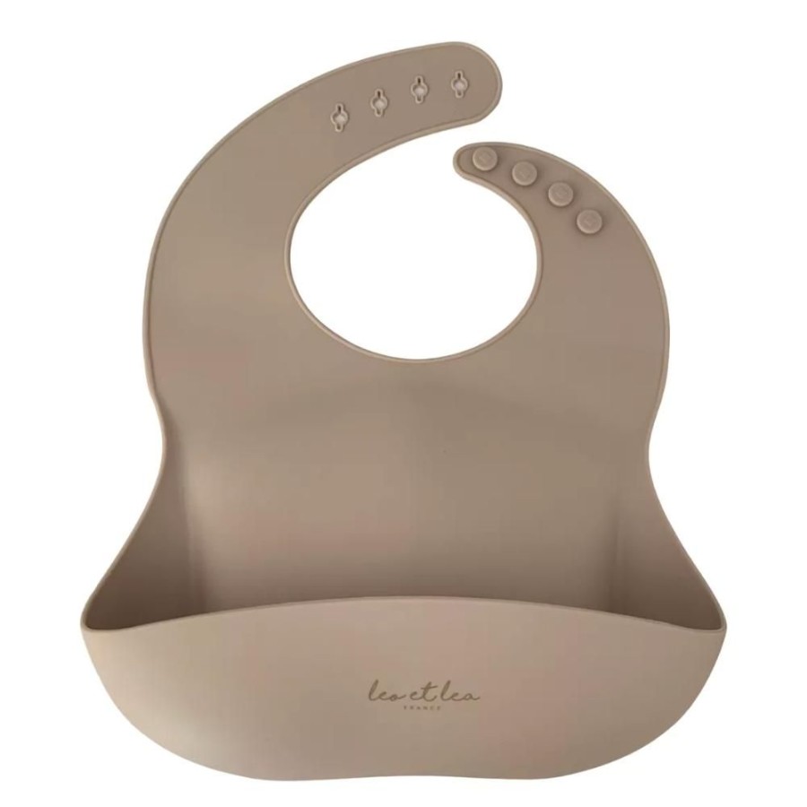 Eat Leo et Lea | Silicone Bib - Beige