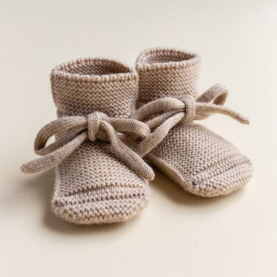 Wear Hvid | Baby Booties - Sand