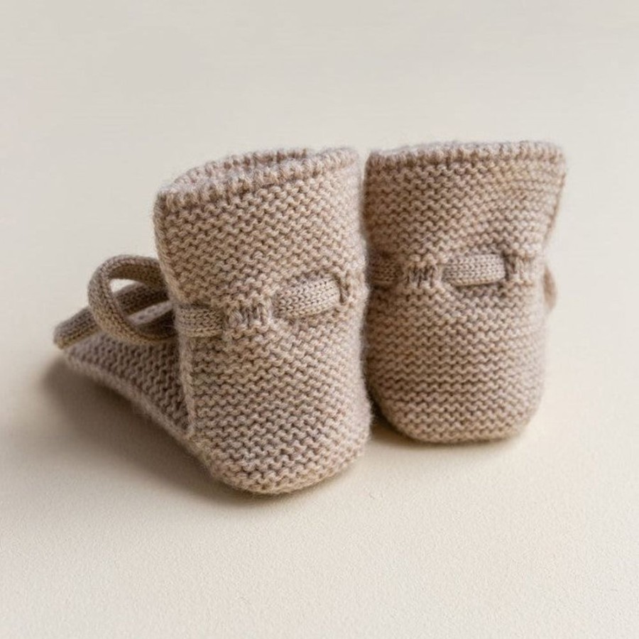 Wear Hvid | Baby Booties - Sand