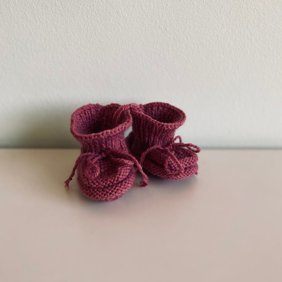 Wear HOM | Baby Booties - Raspberry