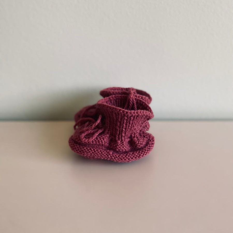 Wear HOM | Baby Booties - Raspberry