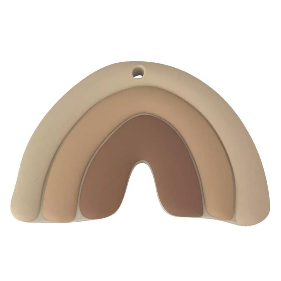 Eat Leo et Lea | Teether - 'Rainbow Hope' Beige Nude