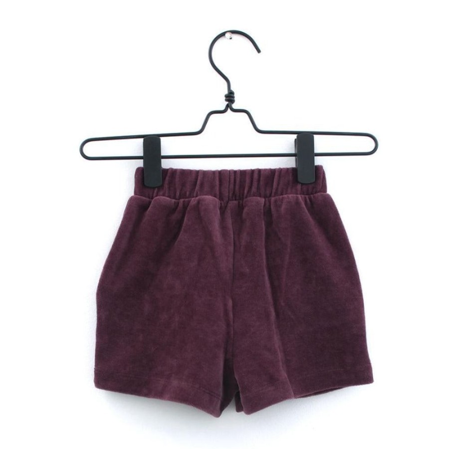 Wear Piupia | Shorts - Burgundy Velour