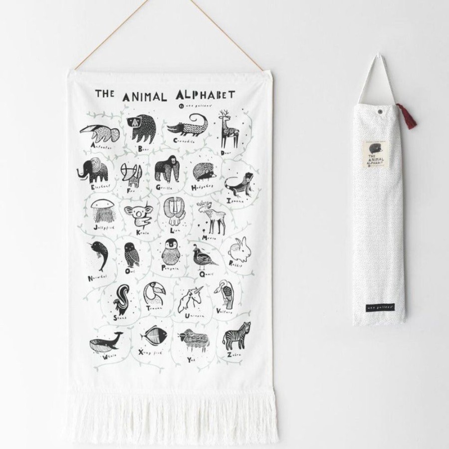 Nursery Wee Gallery | Alphabet Wall Hanging - Animals