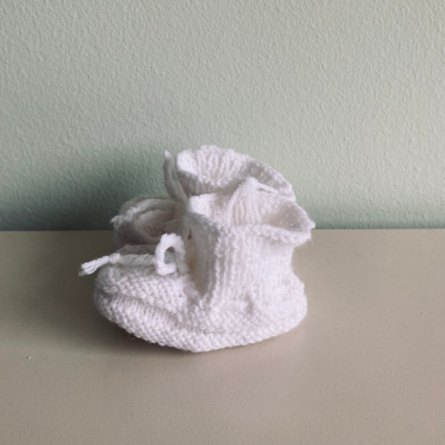 Wear HOM | Baby Booties - White