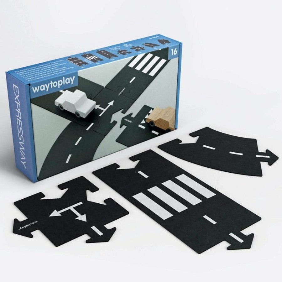 Play Way to Play | Road Set 16 Pieces - Expressway