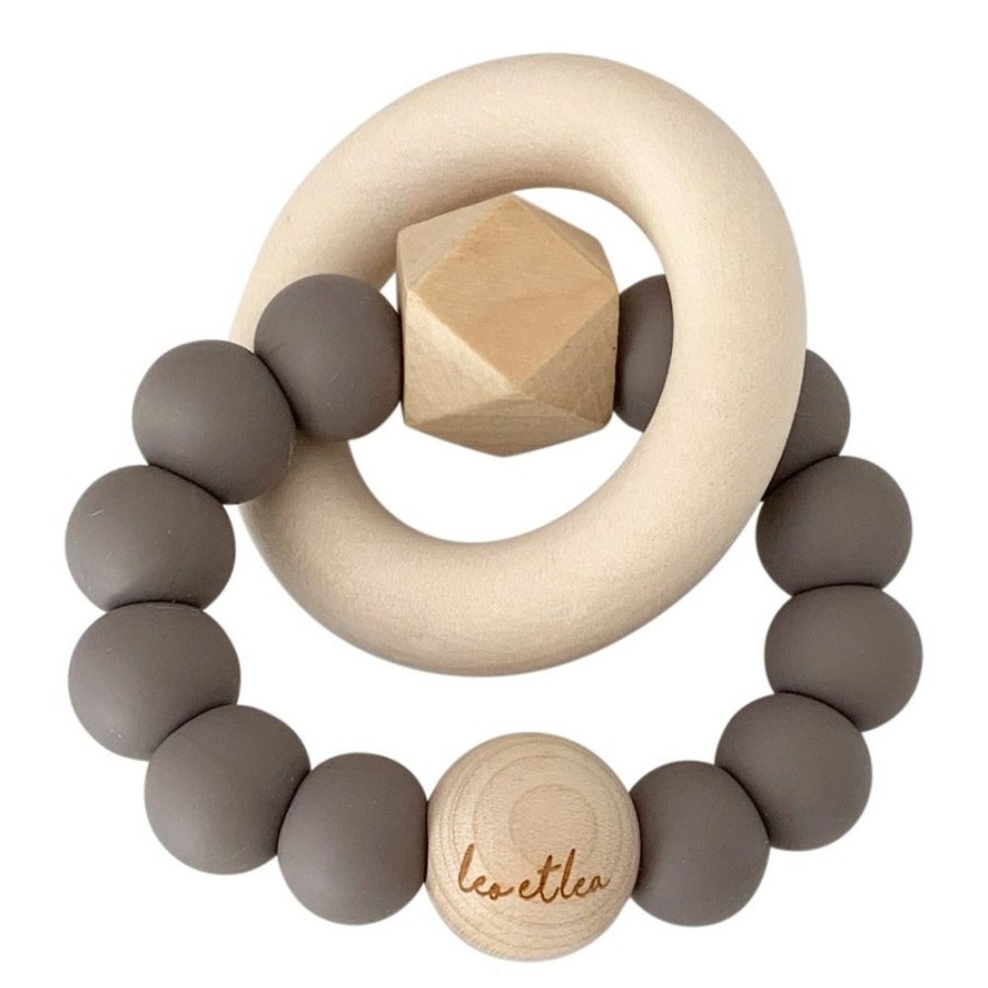 Eat Leo et Lea | Ring Teether - Taupe